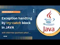 39 try catch block in JAVA Hindi Exception Handling by try catch block in JAVA