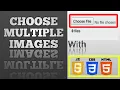 HTML CSS JavaScript - How to Upload and Display Multiple Images at Once