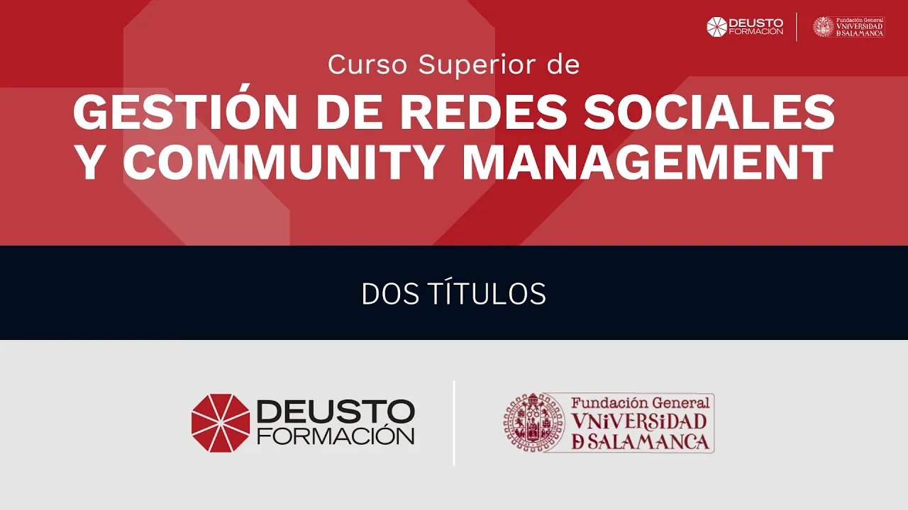 Curso de Community Management Online Deusto Formación