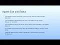 Long Summary Lecture 36 Applet Programming--III