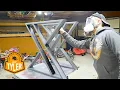 DIY Farmhouse Metal X Design Table Legs Production ready Metal Table Leg Design Metal Working