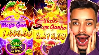 GANHO CERTO ATIVADO vs GANHO CERTO DESATIVADO NO FORTUNE DRAGON