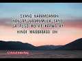 Ngayo'y Naririto (lyrics)  song by Jay-r