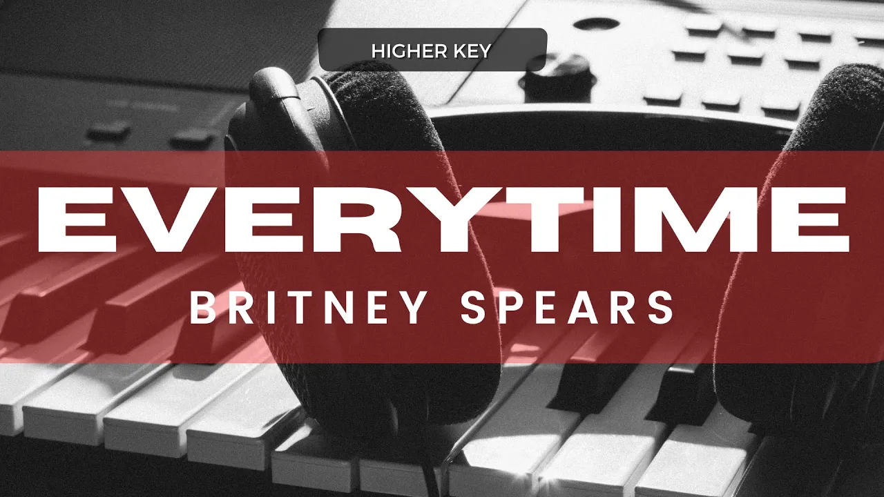 Britney Spears - Everytime (Acoustic Karaoke) Higher Key