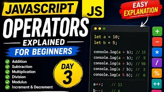 JavaScript Operators Tutorial for Beginners Learn JS Operators Easy Way