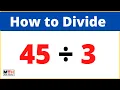 45 3 45 divided by 3 long division How to Divide 45 by 3