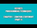 DCI1023 - Programming Techniques