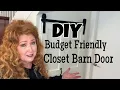 DIY BI FOLD SLIDING BARN DOOR BUDGET FRIENDLY