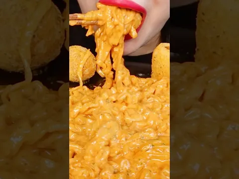 ASMR CHEESY CARBO FIRE NOODLE, CHEESE BALL, CHEESE STICKS 까르보불닭 뿌링클 치즈볼 먹방 EATING SOUNDS MUKBANG