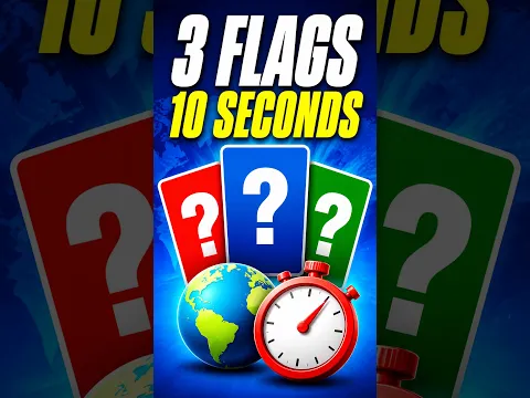 Can You Name These 3 Flags in 10 Seconds? 🌍 #Shorts