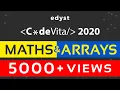 CodeVita 2020 Math Arrays Mock Test Discussion Aneeq Dholakia Edyst