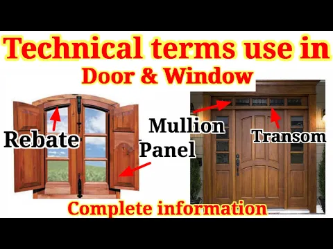 Download MP3 Technical term use in door and windows