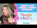 Disneyland Resort Magic Key Annual Passes Are Back What You Need To Know
