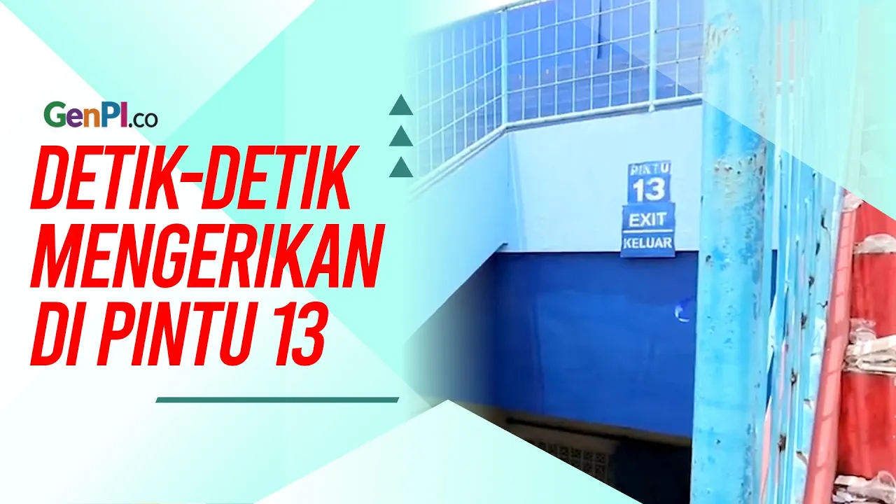 Detik-detik Mematikan di Pintu 13 Stadion Kanjuruhan Terekam CCTV