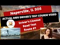 ACTUAL TEST ROUTE Naperville IL SOS Drivers Illinois DMV Behind The Wheel Driver s License Exam