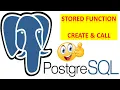 How To Create A Stored Function In PostgreSQL And Call Stored Function In PostgreSQL Using pgAdmin