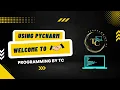 Introduction - PYTHON PROGRAMMING BY TC