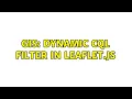GIS Dynamic CQL filter in leaflet js