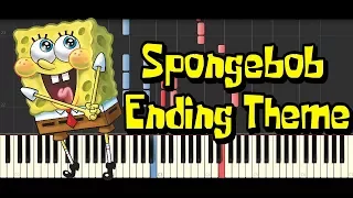 Spongebob Ending Theme Synthesia Piano Cover 