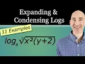 Expanding and Condensing Logarithms Explained Step by Step