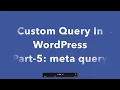Custom Query In WordPress Meta Query