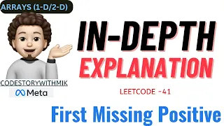 First Missing Positive In Depth Intuition Clean Code Leetcode 41 codestorywithMIK