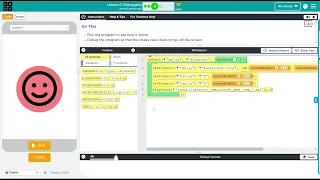Code org Computer Science Principles Unit 3 Lesson 6 - Debugging Part 1