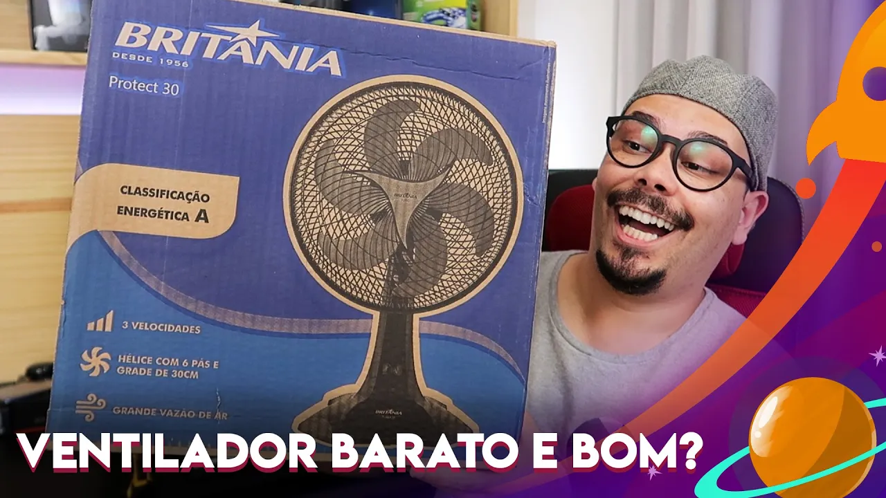 VENTILADOR BRITÂNIA PROTECT 30: VENTILADOR BARATO E BOM PARA O VERÃO? (UNBOXING COMPLETO)