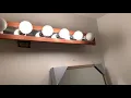 DIY How to Remove an Old Bathroom Light Fixture Tutorial Demonstration