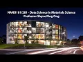 Lecture 2 - Introduction to Data Science in Materials Science