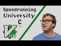 Speedrunning University C with VIM