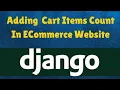 Django tutorials Adding cart items count in online shopping cart MS Technologies