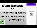 Scan Barcode QR Code Using Camera Android Studio Tutorial Android Barcode Scanner App