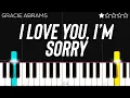 Download Lagu Gracie Abrams - I Love You, I’m Sorry | EASY Piano Tutorial