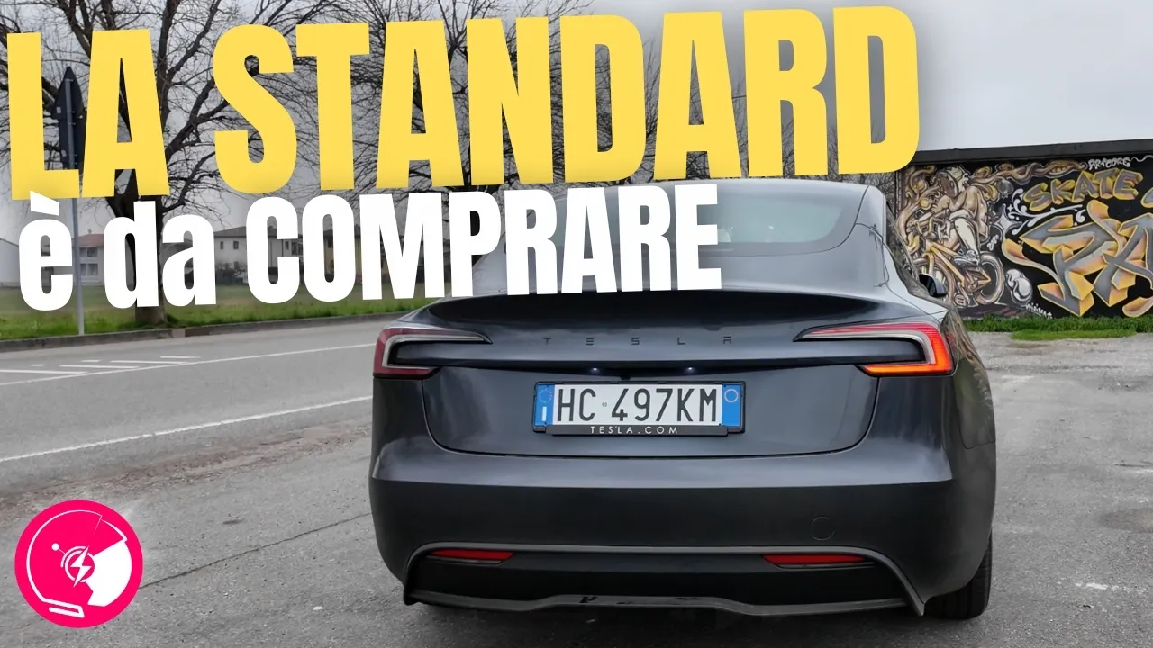 La nuova Tesla Model 3 STANDARD è l'auto elettrica DA COMPARE?