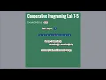 7 6 Processing Array Contents Lab7-5