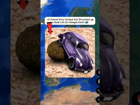 🔥Very Strange Car Structure Found in Real On Google Earth 🌏! #shorts #findmysterioussecrets