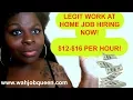 AMAZING WORK AT HOME JOB HIRING NOW 12- 16 PER HOUR