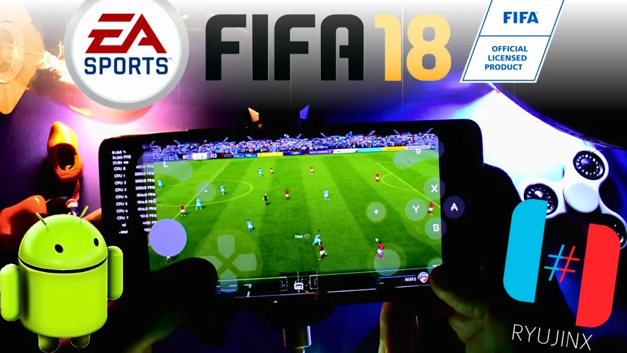 Nintendo Switch Emulator Android | FIFA 18 Gameplay | Ryujinx Mali GPU
