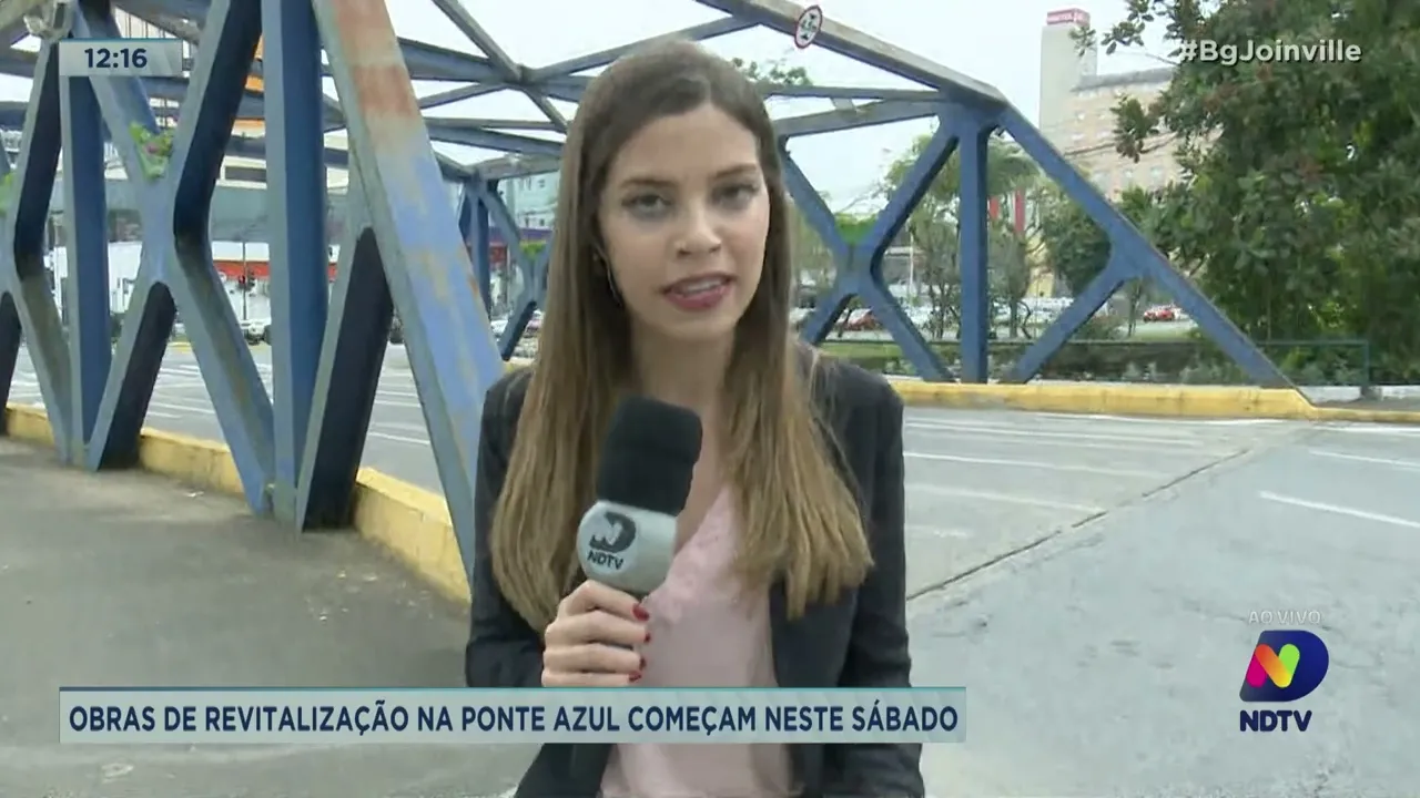 Obras de revitalização na ponte azul começam neste sábado