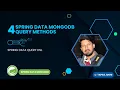Spring Data MongoDB Query Methods