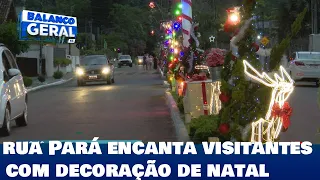 Indaial: rua Pará encanta visitantes com decoração de natal