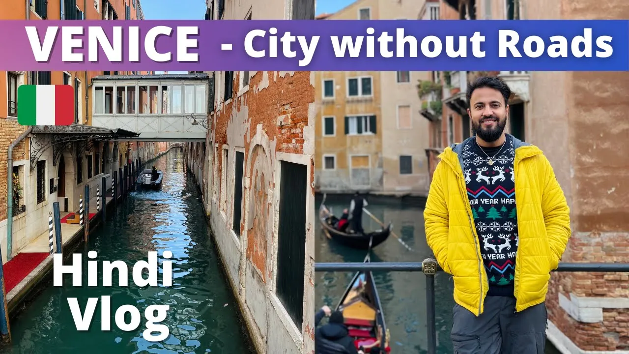 A city Built on WATER - VENICE Italy 🇮🇹 - Travel Vlog - Hindi