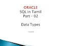02 Datatypes in ORACLE SQL