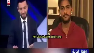 مقابله على الهواء مباشر مع اسير الاحزان حمدي اه ياحنان دندنها