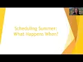 Scheduling Summer What Happens When in CU Boulder s New Student Welcome