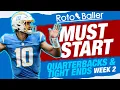 Start Em Sit Em - Fantasy Football Week 2