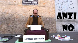 scrittore per strada a trastevere anzi no tour di roma