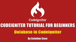 Codeigniter Tutorial for Beginners Step by Step Database in Codeigniter