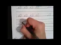Cursive Lesson 5 a d
